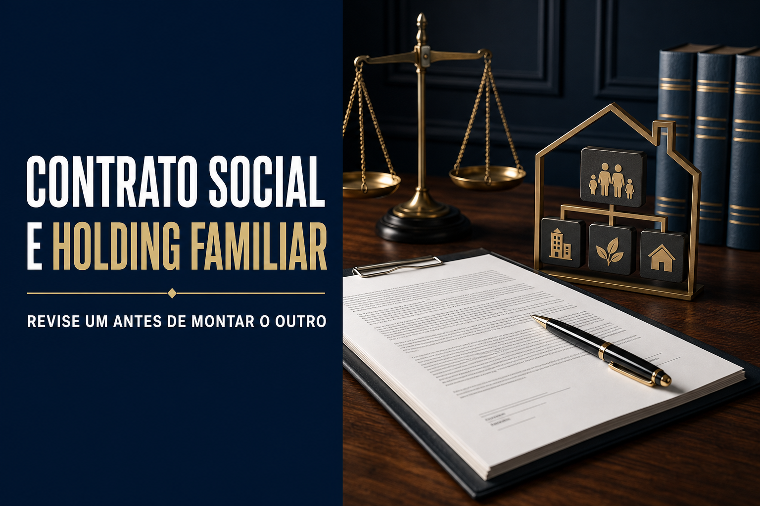 Contrato social e holding familiar: revise um antes de montar o outro