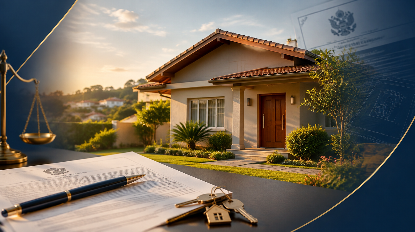 Imóvel residencial representando regularização de bem em processo de inventário